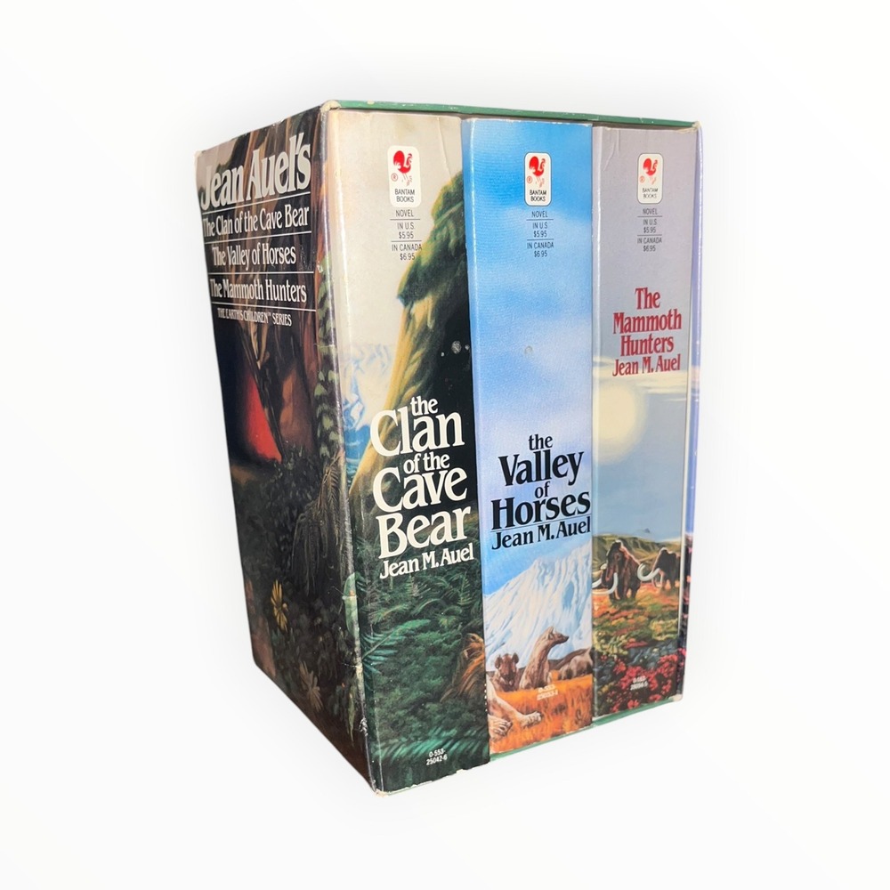 Jean M Auel Earths Children Series 3Bk Box Set Clan of Cave Bear Horses Mammoth